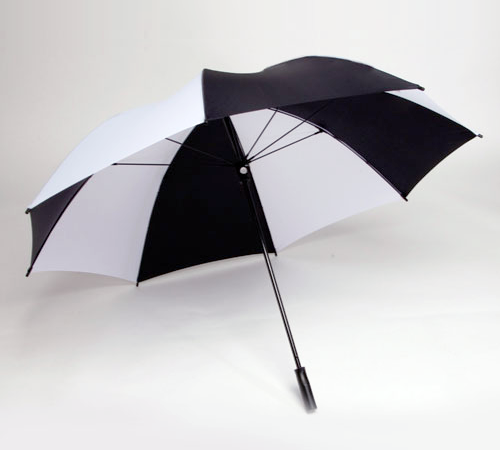 Single Canopy 62" Golf Oversized - Black/White
